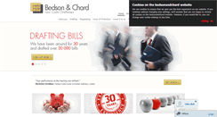 Desktop Screenshot of bedsonandchard.com